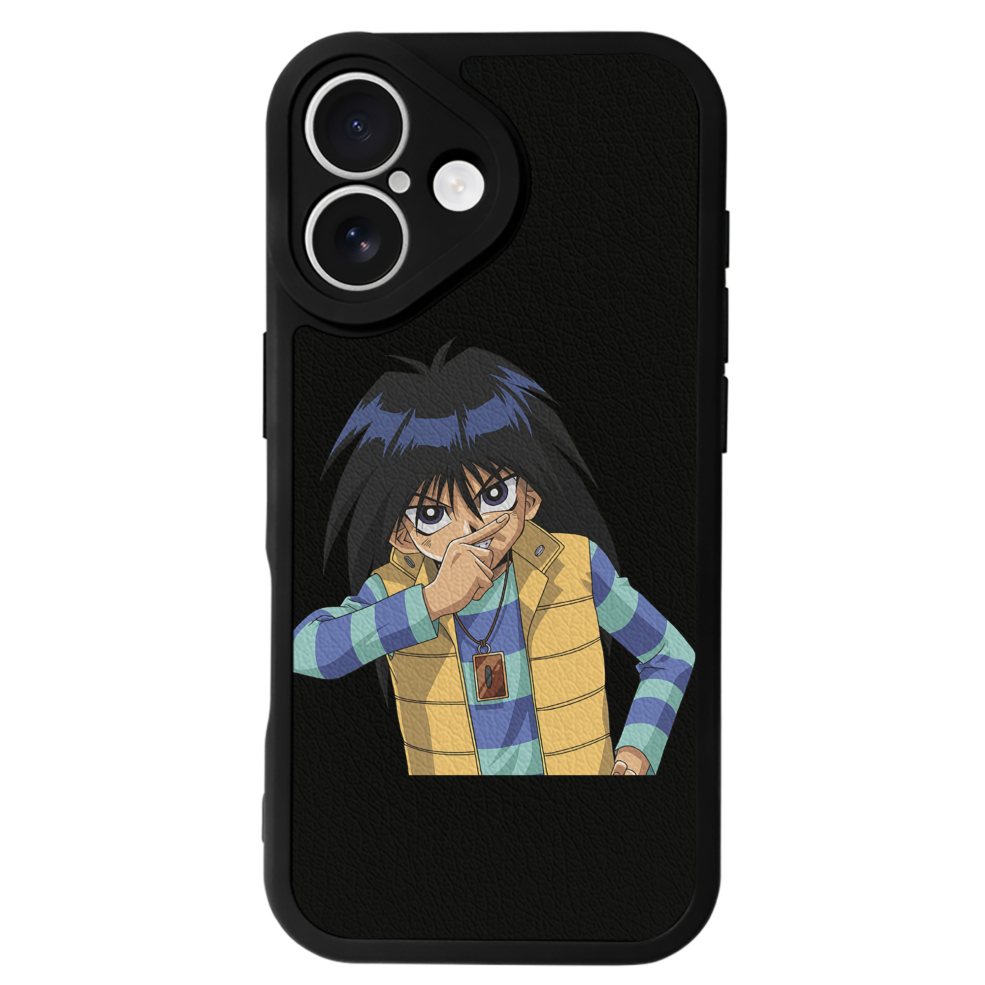 遊☆戯☆王 Yu-Gi-Oh! 【iPhone 16シリーズ対応】シリコンスマホケース（レザー調） 材質：シリコン